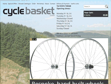 Tablet Screenshot of cyclebasket.com
